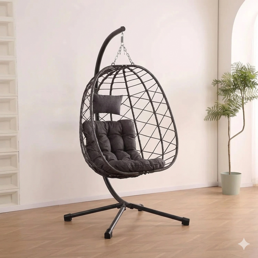 Viseća fotelja Mediterraneo Black