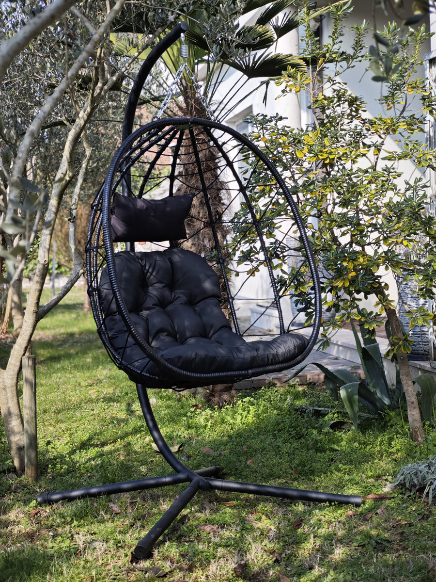 Viseća fotelja Mediterraneo Black